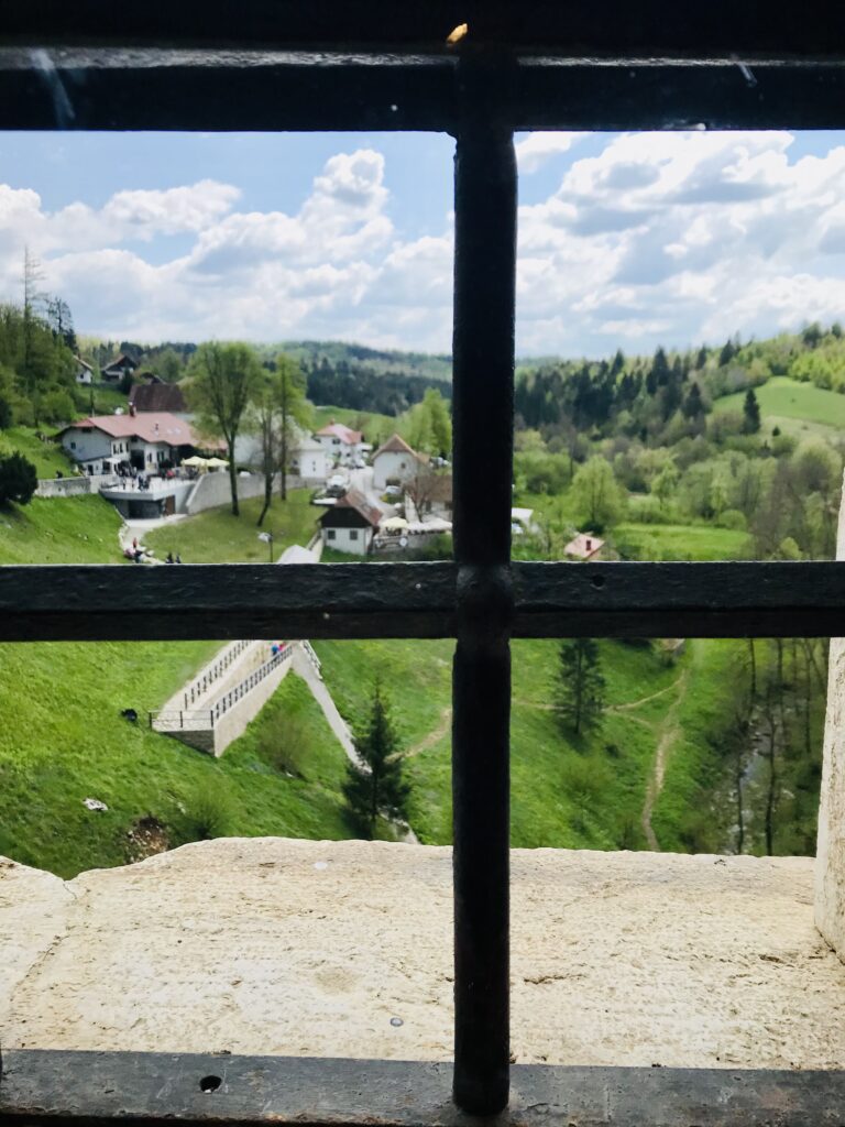 View from Inside Predjama Castle