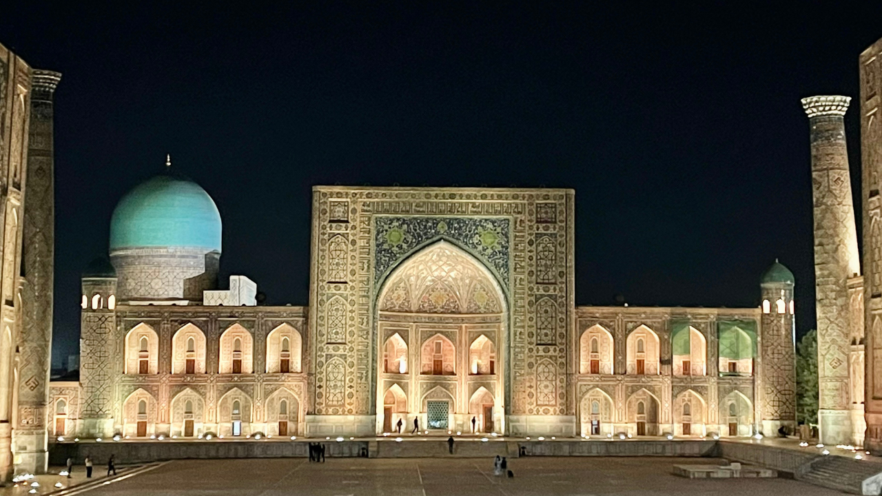 The Registan Square at Night