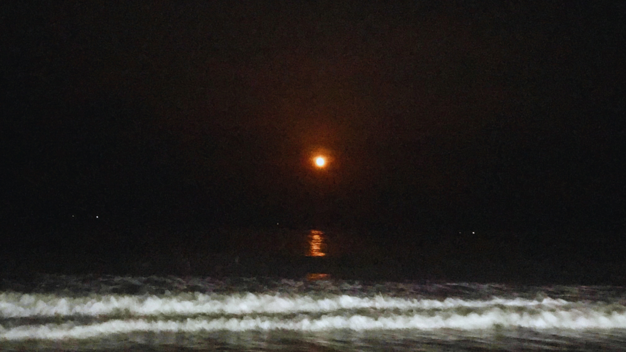 Moonlit Rushikonda Beach